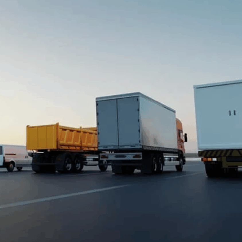 Distribution trucks